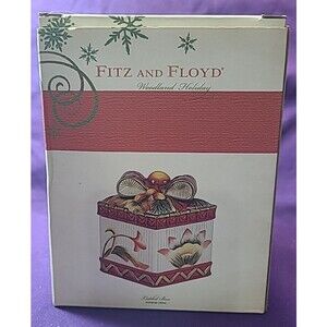 Fitz And Floyd Woodland Holiday Lidded Box Brand New Original Packaging 2013